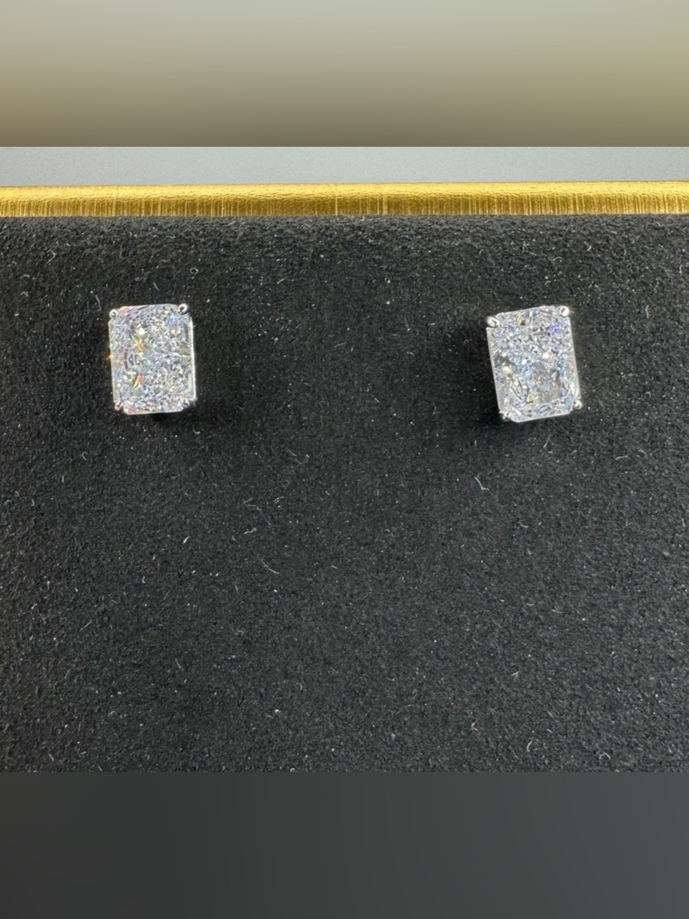 1.5ct Radiant Studs - Picture 6 of 11